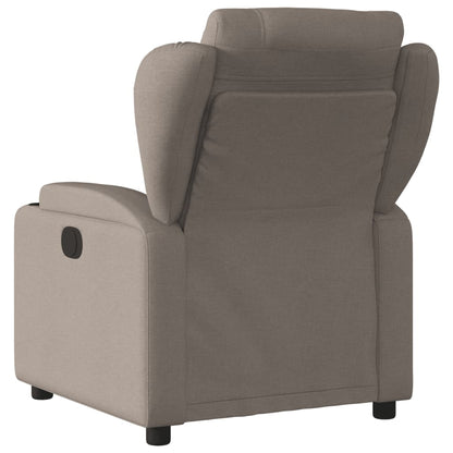 Massagesessel Elektrisch Taupe Stoff