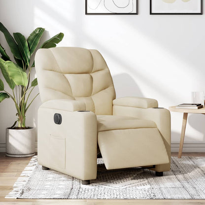 Relaxsessel Elektrisch Creme Stoff