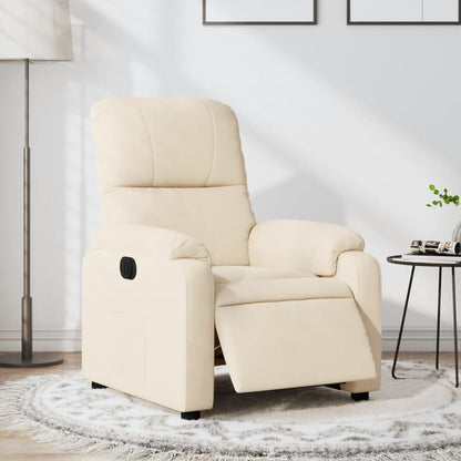 Relaxsessel Elektrisch Beige Mikrofasergewebe