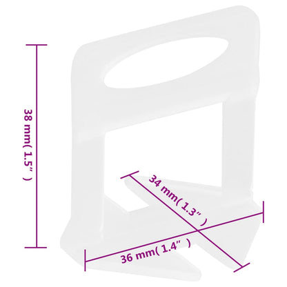 Fliesen-Nivellierclips 1000 Stk. 1,5 mm