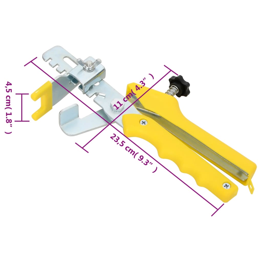 Fliesen-Nivelliersystem 500 Keile 2500 Clips 1,5 mm