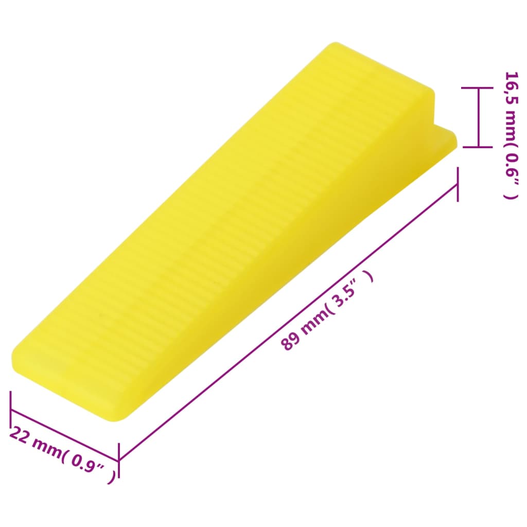 Fliesen-Nivelliersystem 500 Keile 2500 Clips 1,5 mm