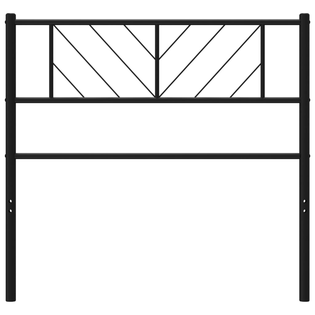 Kopfteil Metall Schwarz 107 cm