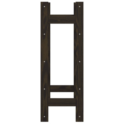 Weinregal für 20 Flaschen Schwarz Massivholz Kiefer