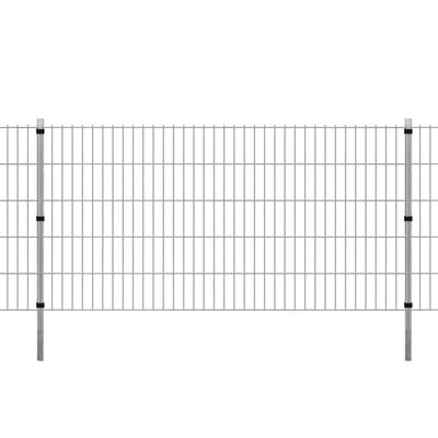 Zaunpfosten 10 Stk. Silbern 150 cm Verzinkter Stahl