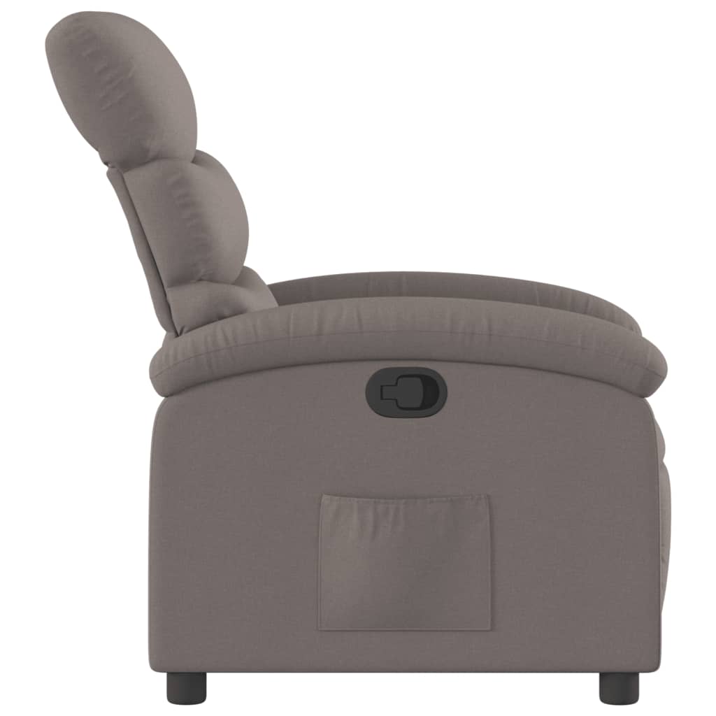 Relaxsessel Taupe Stoff