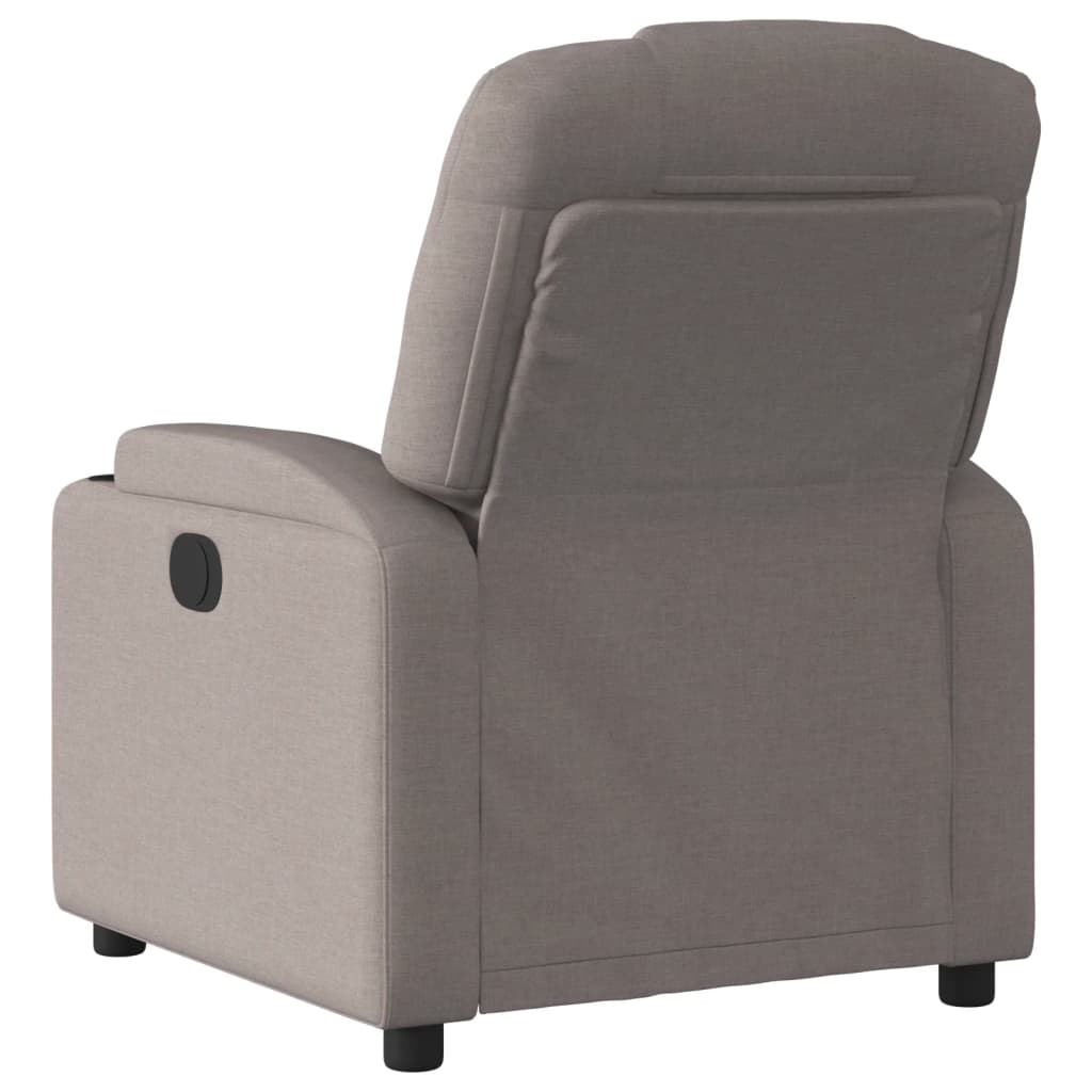 Massagesessel Taupe Stoff