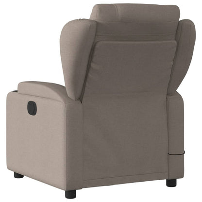 Massagesessel Taupe Stoff