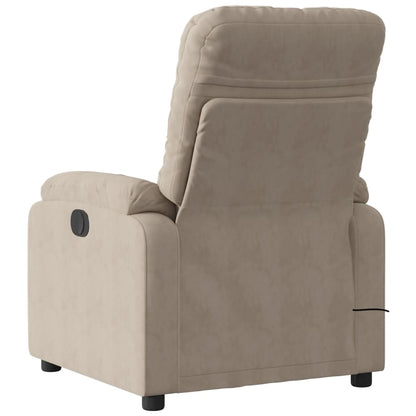 Massagesessel Taupe Mikrofasergewebe