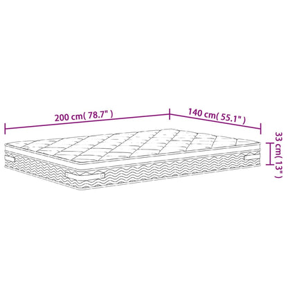 Matratze Taschenfederkern Medium Plus 140x200 cm