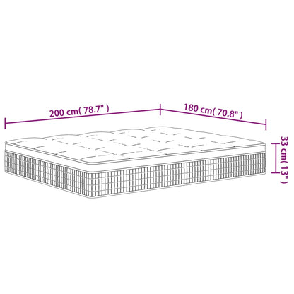 Matratze Taschenfederkern Medium Plus 180x200 cm