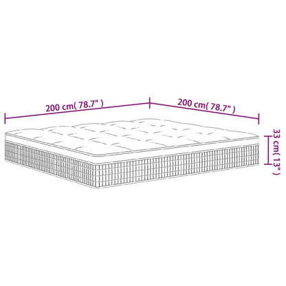 Matratze Taschenfederkern Medium Plus 200x200 cm