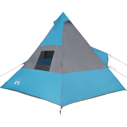 Tipi-Campingzelt 7 Personen Blau Wasserdicht