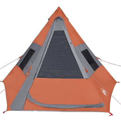 Tipi-Campingzelt 7 Personen Orange Wasserdicht