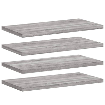 Wandregale 4 Stk. Grau Sonoma 40x20x1,5 cm Holzwerkstoff