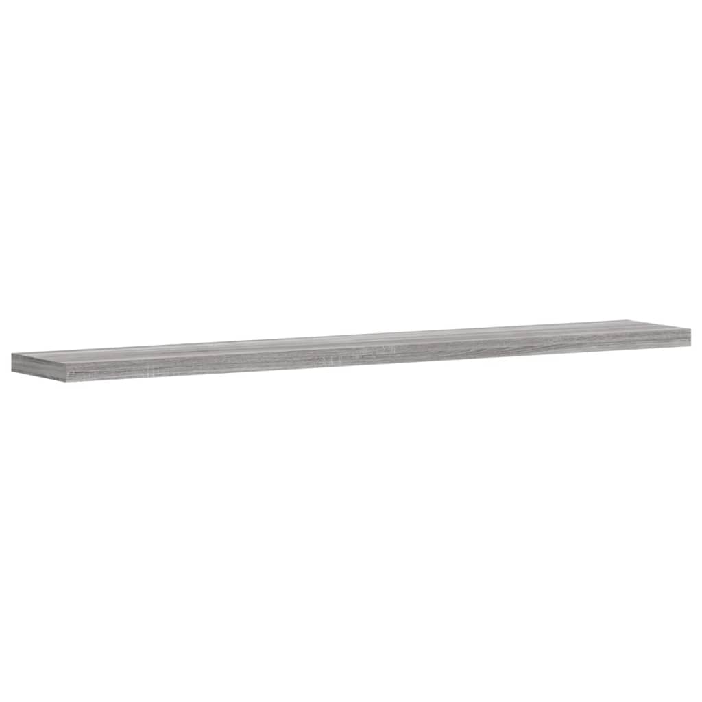 Wandregale 4 Stk. Grau Sonoma 60x10x1,5 cm Holzwerkstoff