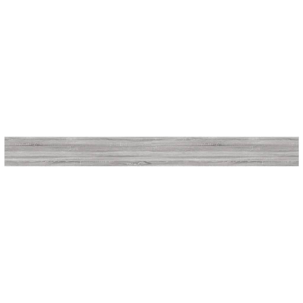 Wandregale 4 Stk. Grau Sonoma 100x10x1,5 cm Holzwerkstoff