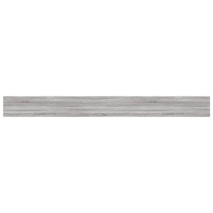 Wandregale 4 Stk. Grau Sonoma 100x10x1,5 cm Holzwerkstoff