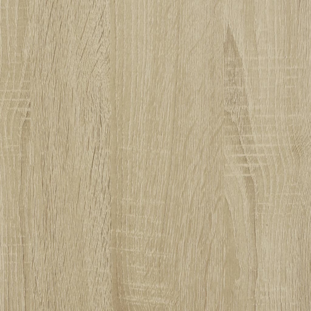 Bücherschrank mit Türen Sonoma-Eiche 204x37x75 cm Holzwerkstoff