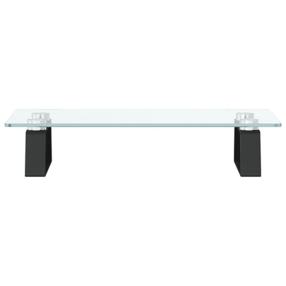 Monitorständer Schwarz 40x20x8 cm Hartglas und Metall