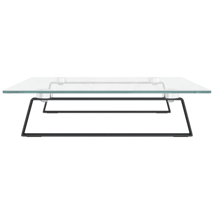 Monitorständer Schwarz 60x35x8 cm Hartglas und Metall
