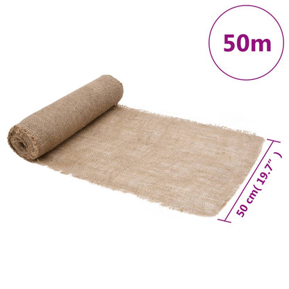 Jute-Rollen 2 Stk. 0,5x50 m 100 % Jute 200 g/m²