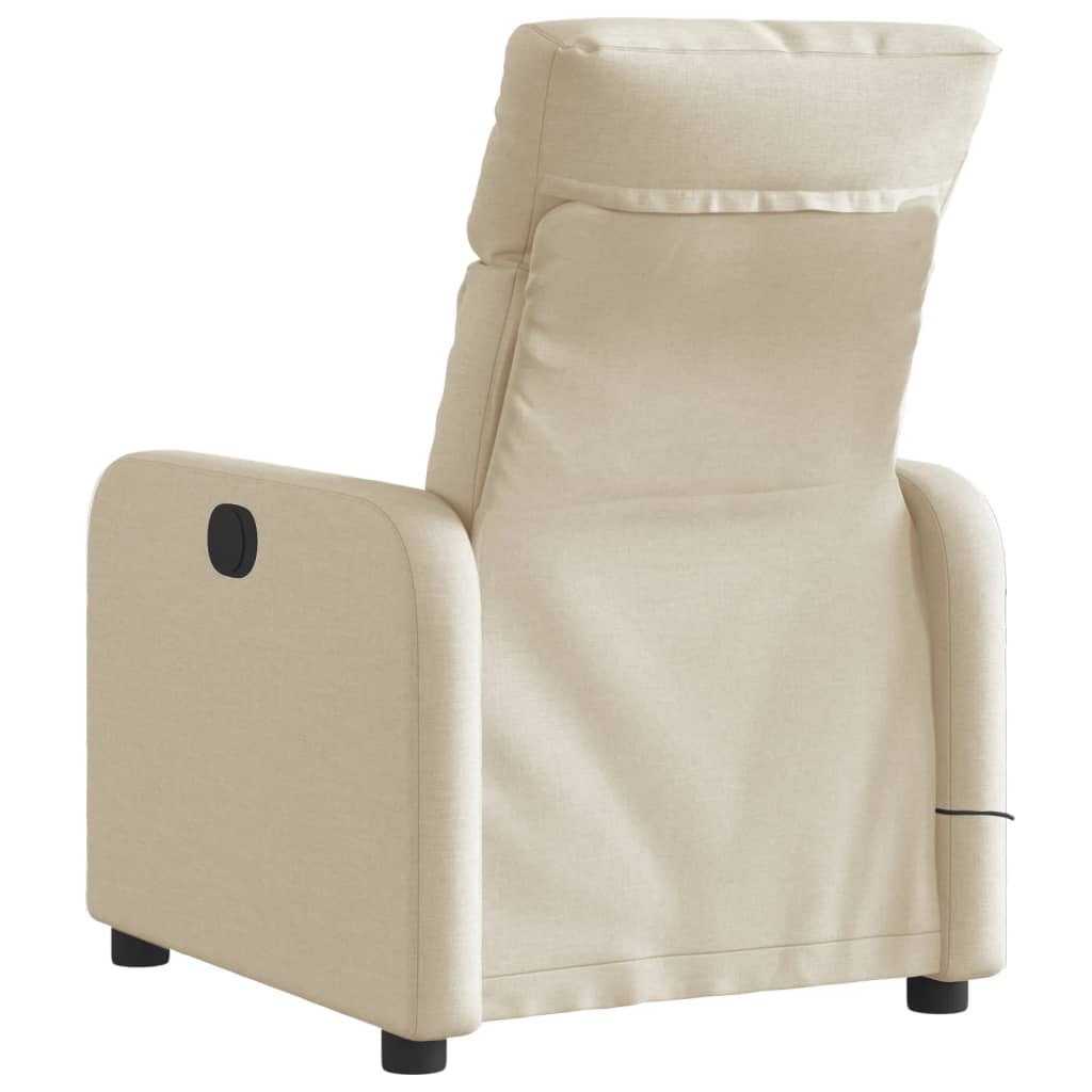 Massagesessel Elektrisch Creme Stoff