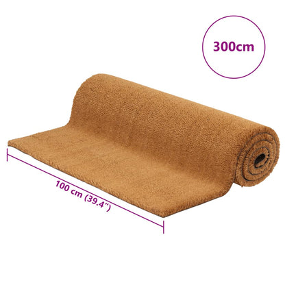 Fußmatte Natur 100x300 cm Kokosfaser Getuftet