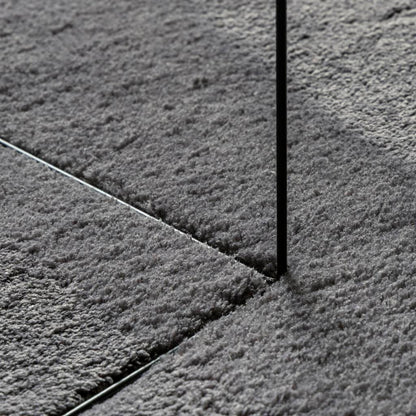 Tappeto a pelo corto HUARTE, morbido e lavabile, antracite, 80x250 cm