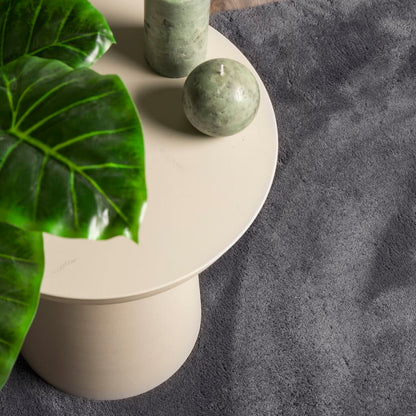 Teppich HUARTE Kurzflor Weich und Waschbar Anthrazit 140x200 cm