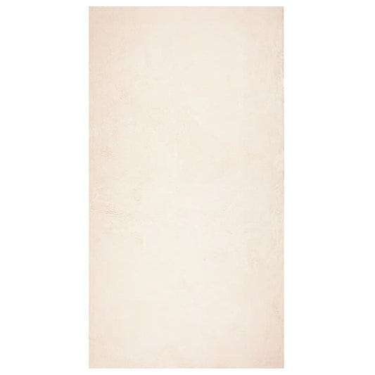 Teppich HUARTE Kurzflor Weich und Waschbar Beige 80x150 cm