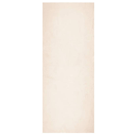 Teppich HUARTE Kurzflor Weich und Waschbar Beige 80x200 cm