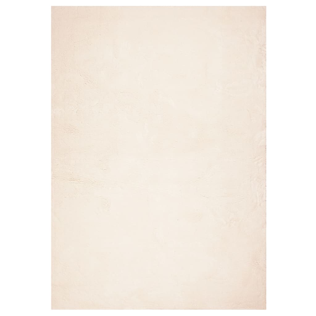Teppich HUARTE Kurzflor Weich und Waschbar Beige 240x340 cm