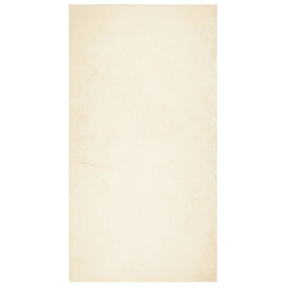 Teppich HUARTE Kurzflor Weich und Waschbar Creme 60x110 cm