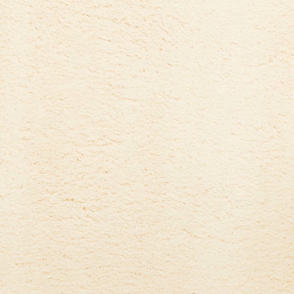 Teppich HUARTE Kurzflor Weich und Waschbar Creme 100x200 cm