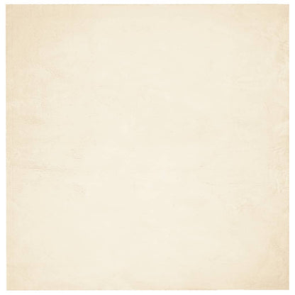 Teppich HUARTE Kurzflor Weich und Waschbar Creme 200x200 cm