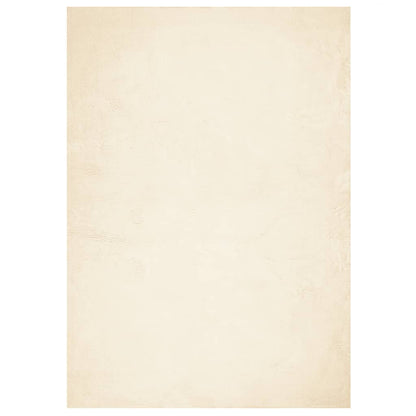 Teppich HUARTE Kurzflor Weich und Waschbar Creme 200x280 cm