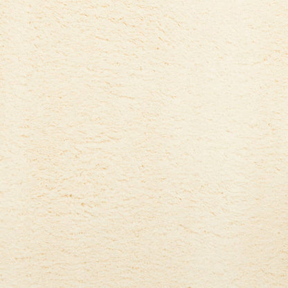 Teppich HUARTE Kurzflor Weich und Waschbar Creme Ø 100 cm