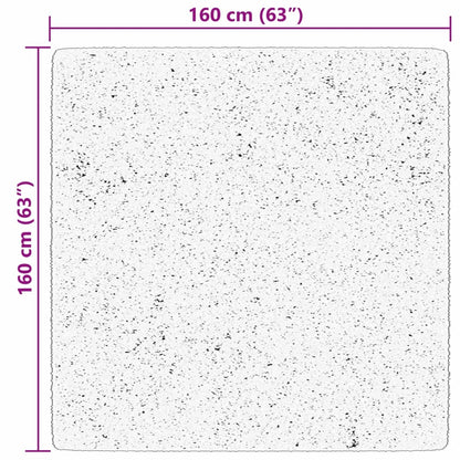 Teppich HUARTE Kurzflor Weich und Waschbar Waldgrün 160x160 cm
