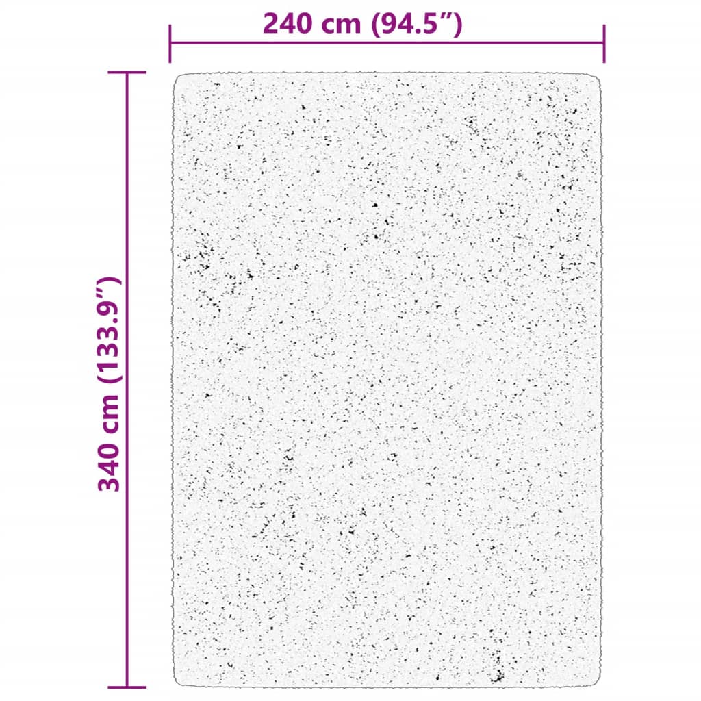 Teppich HUARTE Kurzflor Weich und Waschbar Waldgrün 240x340 cm