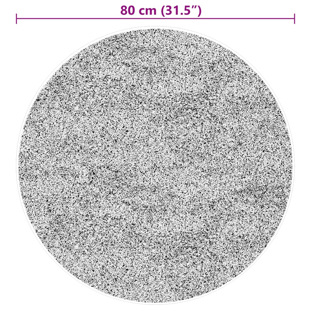 Teppich HUARTE Kurzflor Weich und Waschbar Waldgrün Ø 80 cm