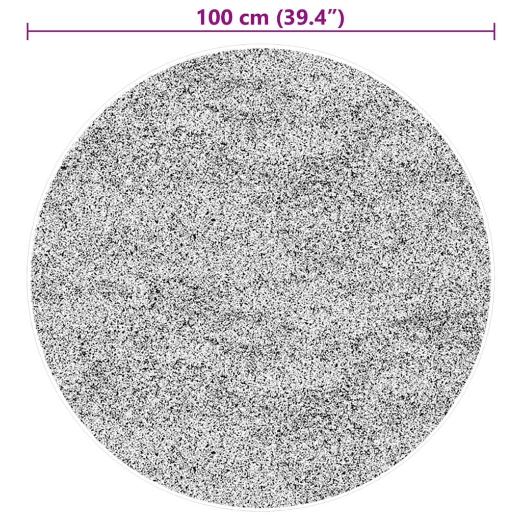 Teppich HUARTE Kurzflor Weich und Waschbar Waldgrün Ø 100 cm