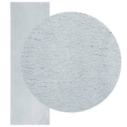 Tappeto a pelo corto HUARTE, morbido e lavabile, blu, 80x250 cm