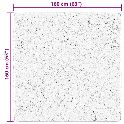 Teppich HUARTE Kurzflor Weich und Waschbar Blau 160x160 cm