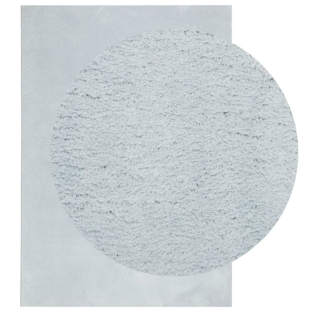 Tappeto a pelo corto HUARTE, morbido e lavabile, blu, 160x230 cm