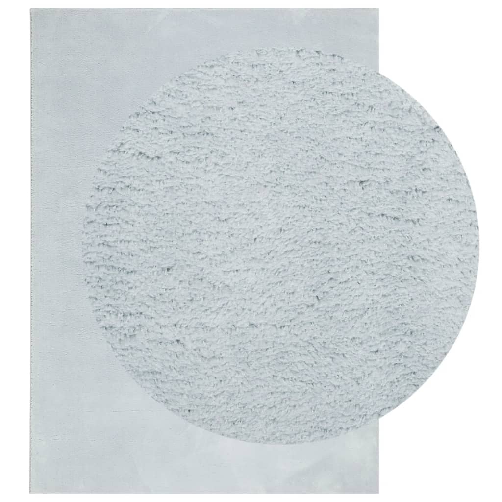 Teppich HUARTE Kurzflor Weich und Waschbar Blau 200x280 cm