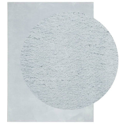 Teppich HUARTE Kurzflor Weich und Waschbar Blau 200x280 cm