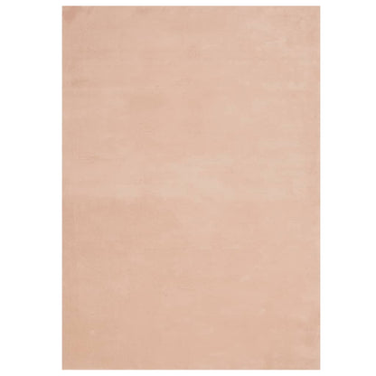 Tappeto a pelo corto HUARTE, morbido e lavabile, rosa pallido, 200x280 cm