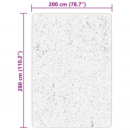 Tappeto a pelo corto HUARTE, morbido e lavabile, rosa pallido, 200x280 cm