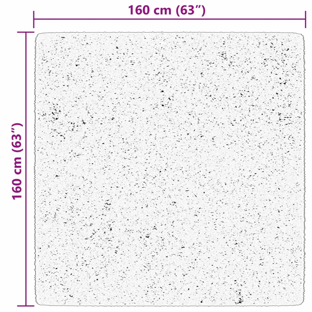 Tappeto a pelo corto HUARTE, morbido e lavabile, rosso, 160x160 cm